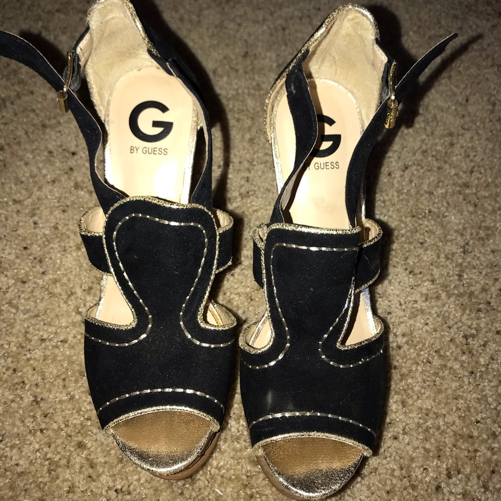 BOGO 50% OFFGuess Black Wedges